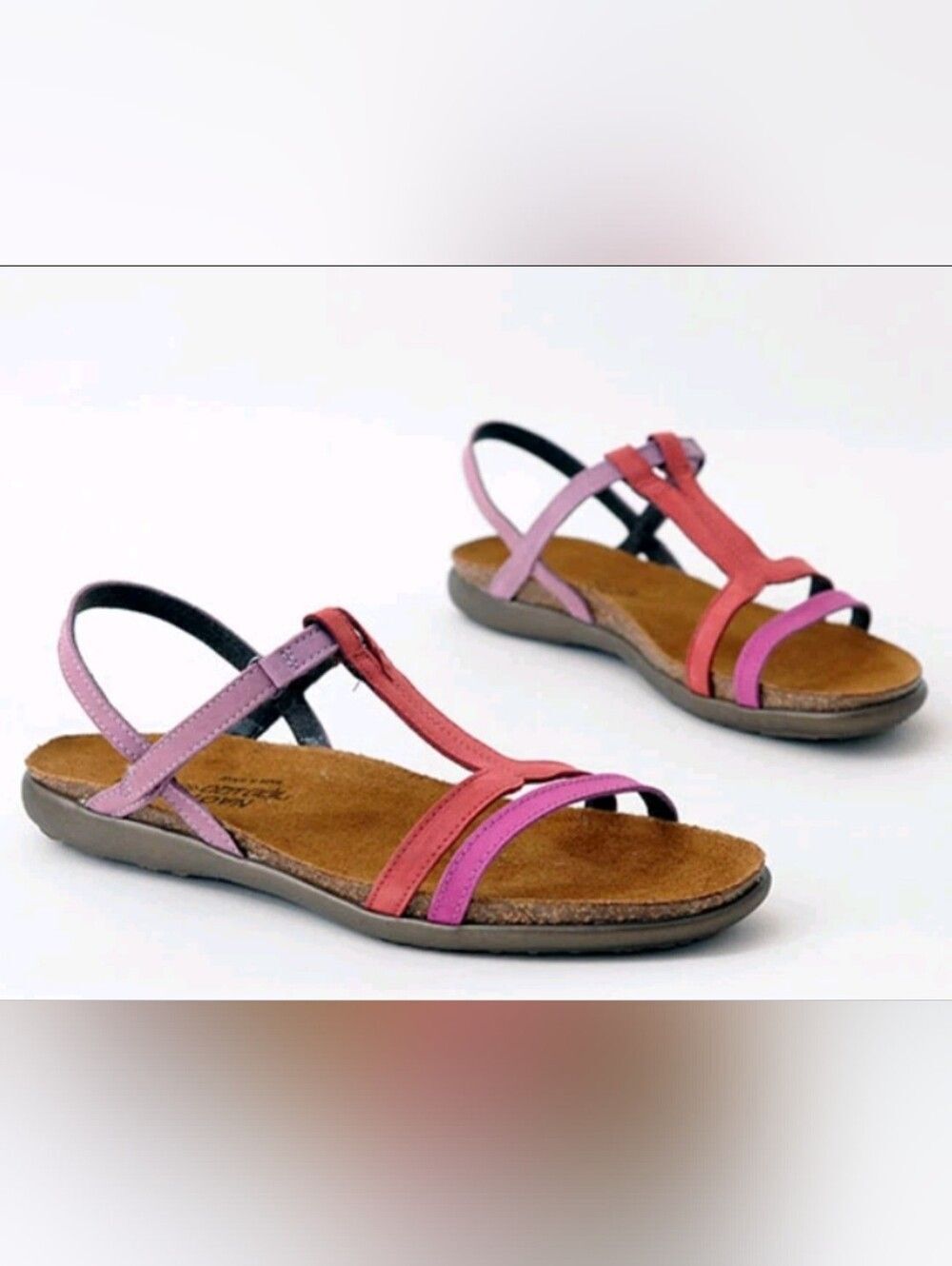 Naot Judith Pink Women's Multi-Pink Strappy Comfort Sandals Size 41